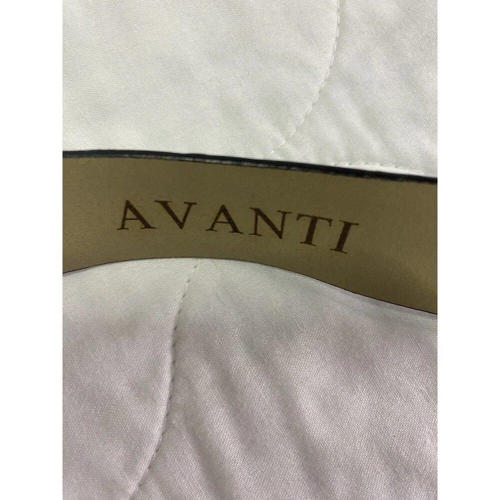 Men’s Belt Size 40 Crocodile Genuine Leather Italy Belt Gold / Silver Tone